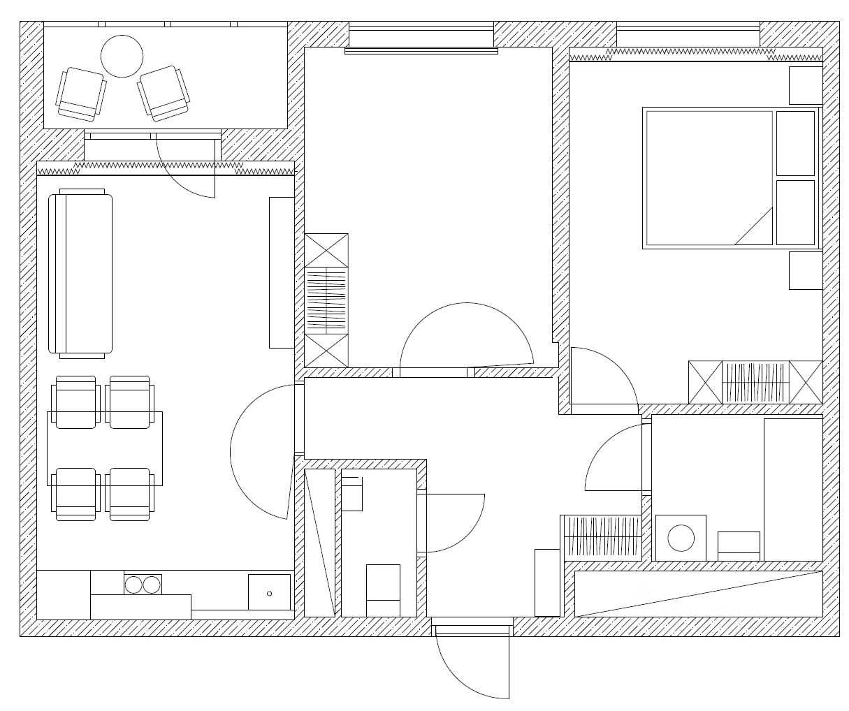 3-комнатная квартира, 57 м²