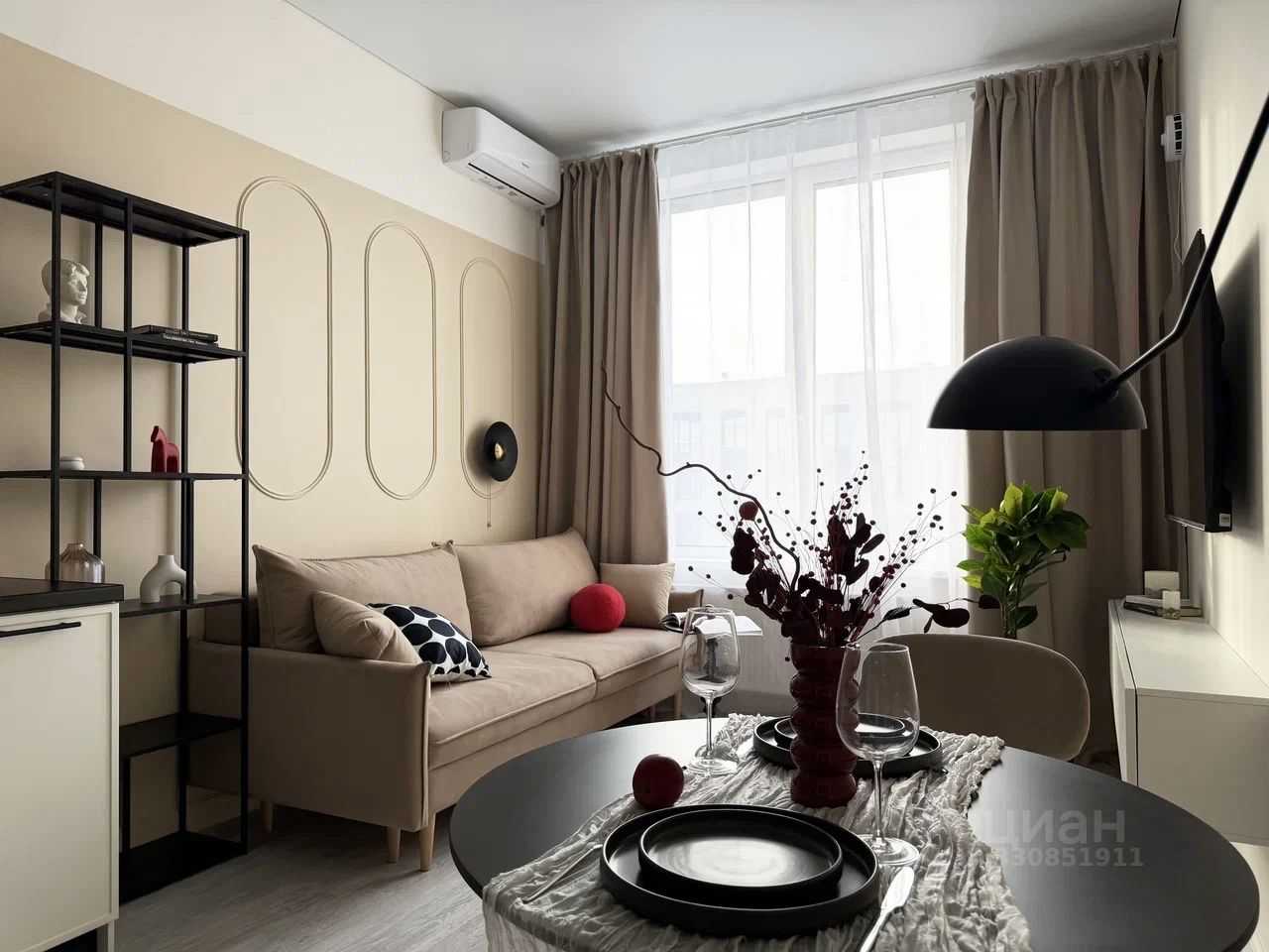 1-комнатная квартира, 34,2 м²