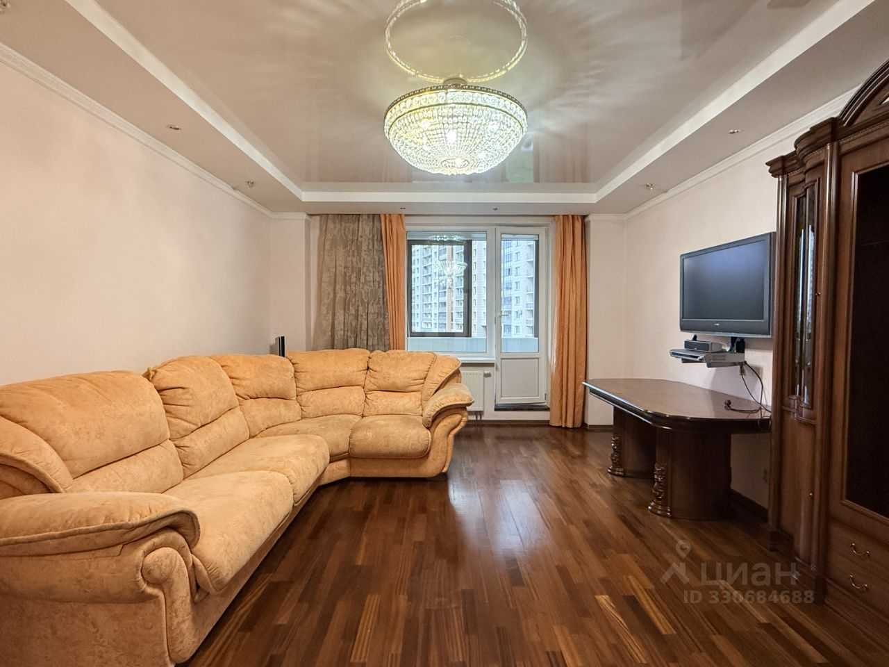 3-комнатная квартира, 107 м²
