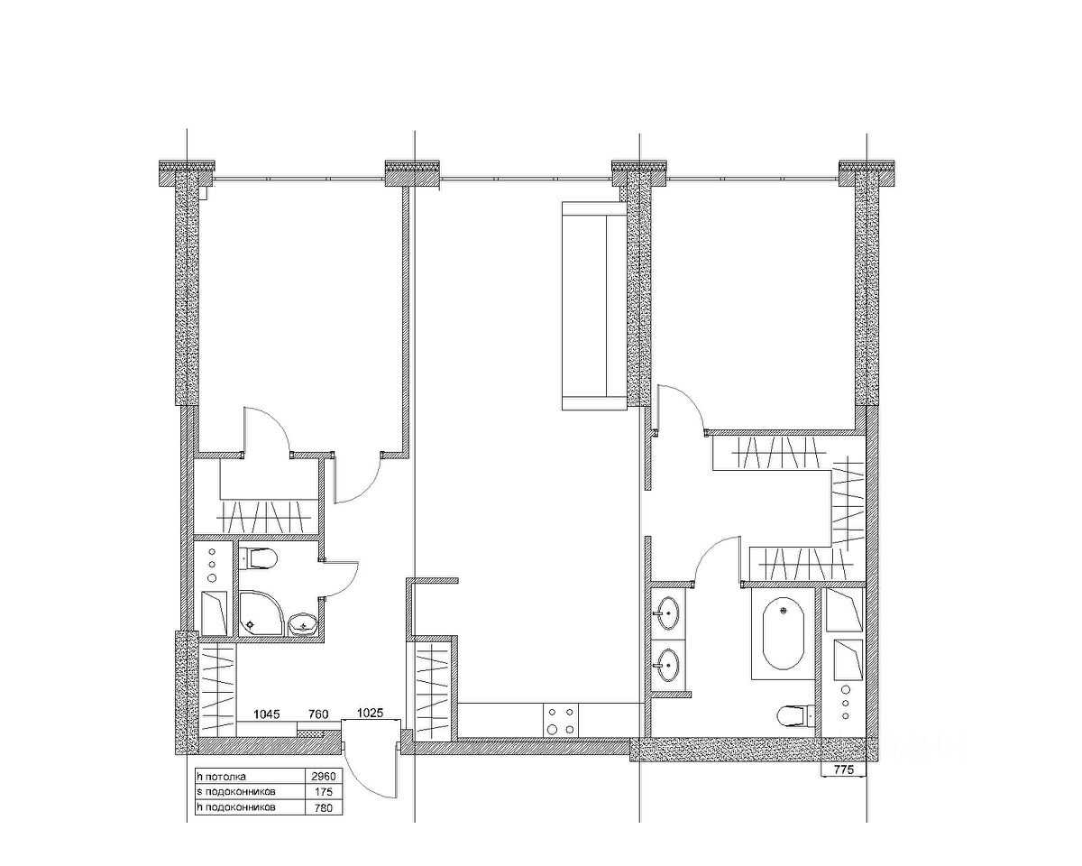 3-комнатная квартира, 105 м² — фотография 2