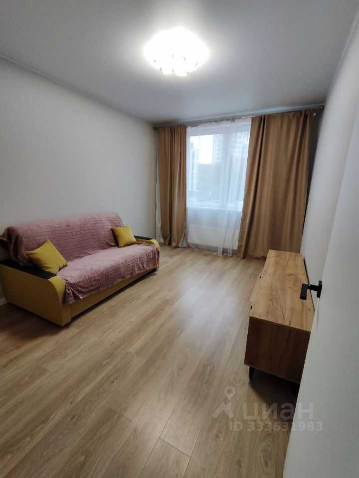 1-комнатная квартира, 38,5 м²