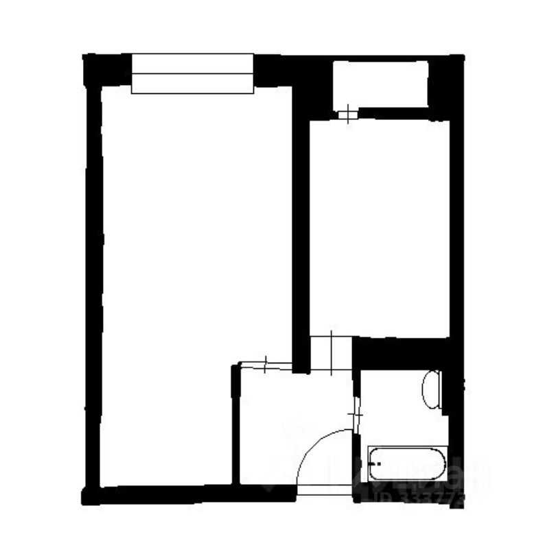 1-комнатная квартира, 38 м² — фотография 2