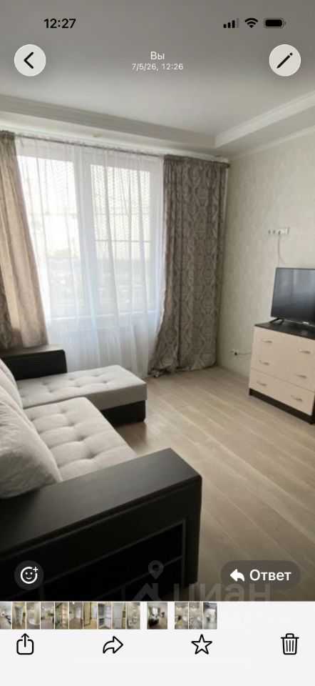 1-комнатная квартира, 40 м² — фотография 2