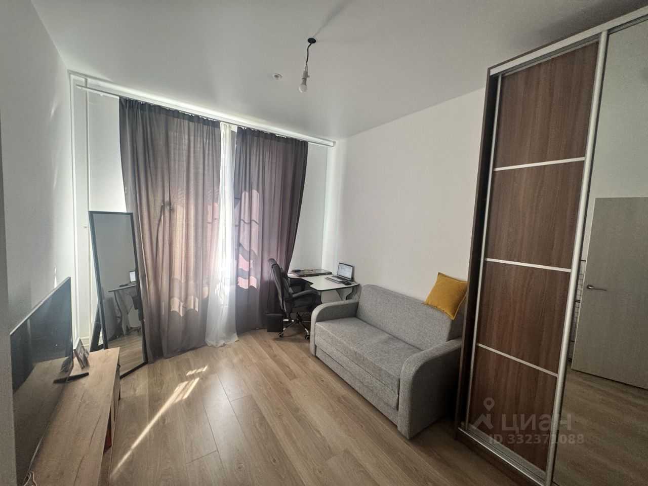 1-комнатная квартира, 37,3 м² — фотография 2
