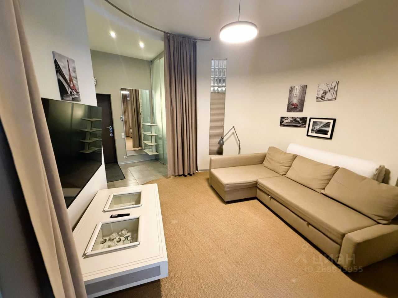 1-комнатная квартира, 58 м² — фотография 3