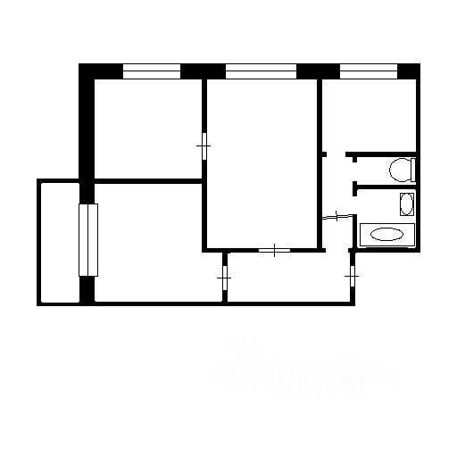 3-комнатная квартира, 50 м² — фотография 2