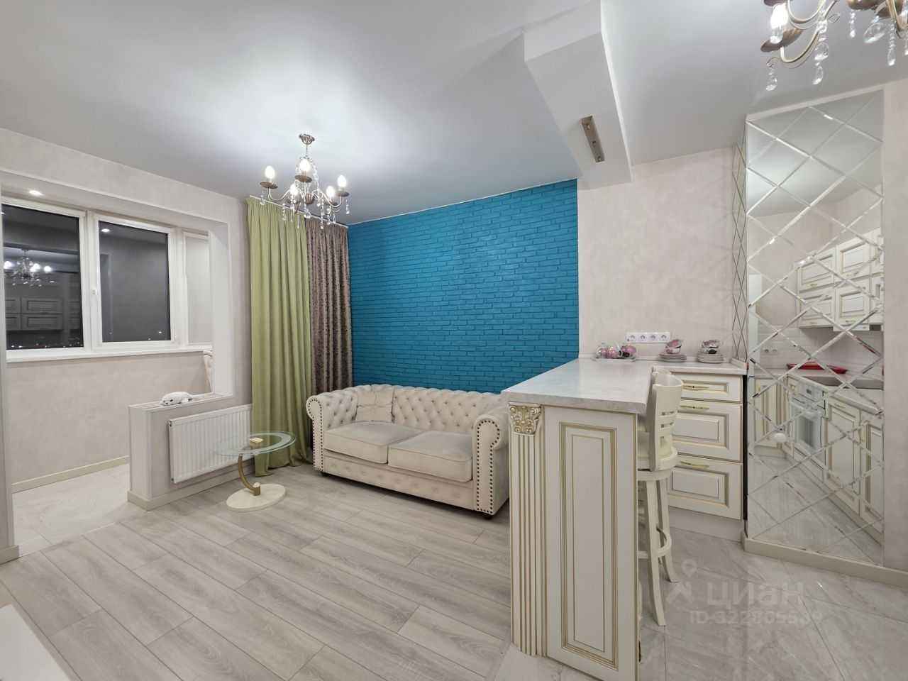 1-комнатная квартира, 35,9 м² — фотография 2