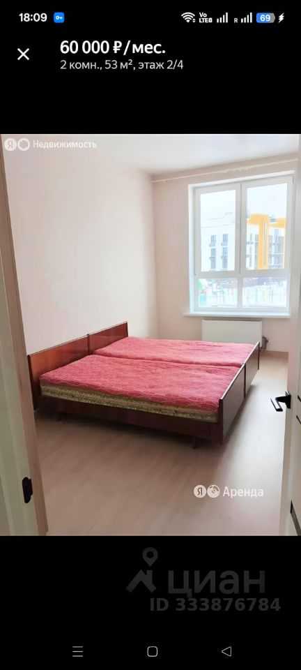 2-комнатная квартира, 55 м² — фотография 2