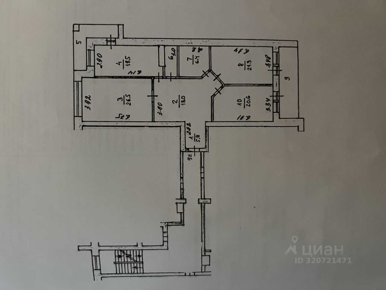 4-комнатная квартира, 135 м² — фотография 2