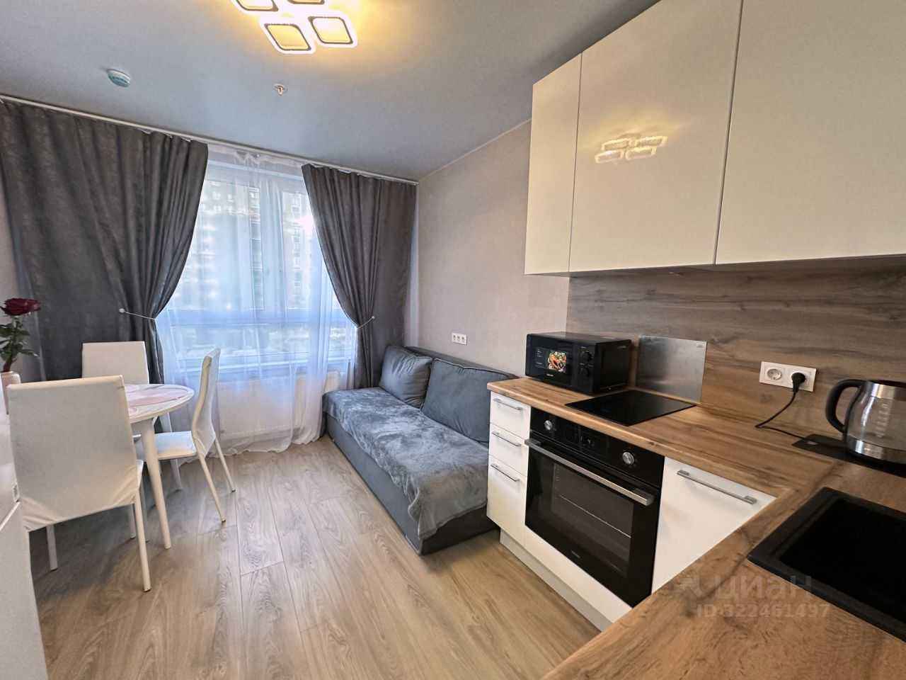 1-комнатная квартира, 39,2 м²