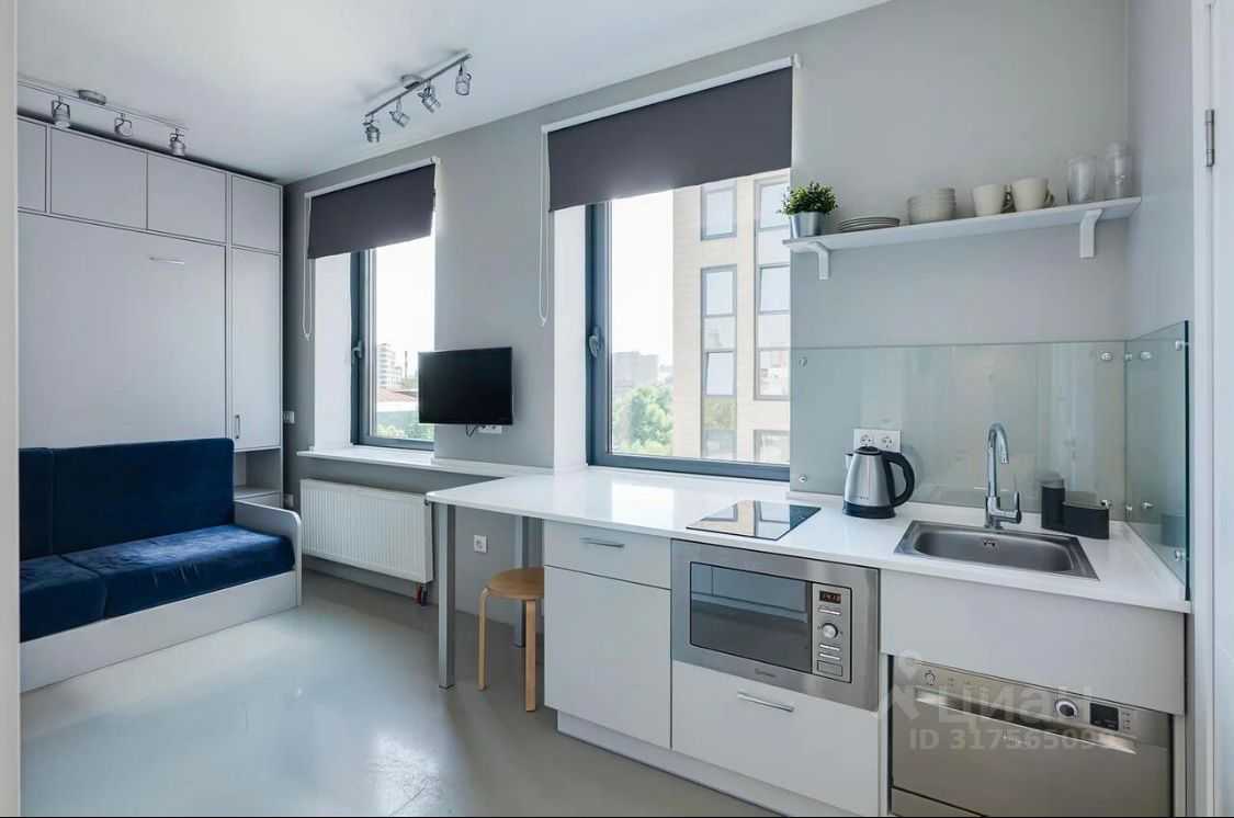 1-комнатная квартира, 17 м²